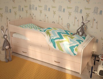 Детская кровать для мальчика Максимка, цвет Млечный дуб в Астрахани