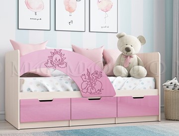 Детская кровать Юниор-3, Розовый металлик в Астрахани