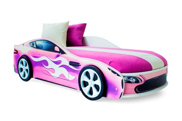 Кровать-машина в детскую Бондимобиль розовый в Астрахани