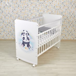 Детская кровать Фея 702 Милые панды, белый в Астрахани