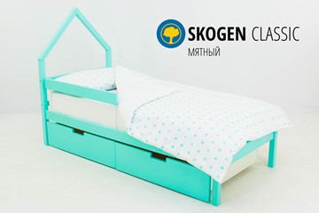 Детская кровать-домик мини Skogen мятная в Астрахани