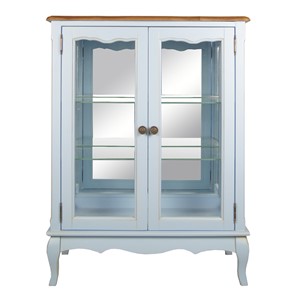 Шкаф 2-дверный Leontina для посуды (ST9318B) Голубой в Астрахани