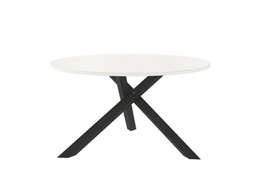 Круглый столик Триада-15Д, черный/белый в Астрахани