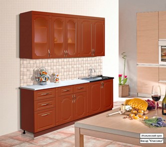 Кухонный гарнитур Классика 2000, цвет Итальянский орех в Астрахани