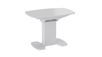 Стеклянный обеденный стол Портофино (СМ(ТД)-105.01.11(1)), цвет  Белый глянец/Стекло белое в Астрахани