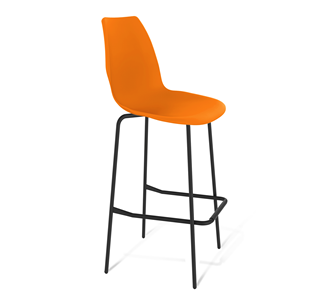 Барный стул SHT-ST29/S29 (оранжевый ral2003/черный муар) в Астрахани