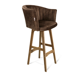 Барный стул SHT-ST42-1 / SHT-S65 (кофейный трюфель/дуб брашированный коричневый) в Астрахани