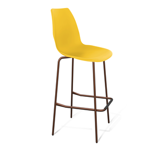 Барный стул SHT-ST29/S29 (желтый ral 1021/медный металлик) в Астрахани