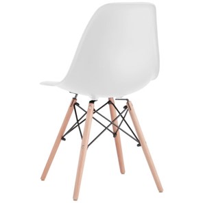 Комплект стульев 4 шт. BRABIX "Eames CF-010", пластик белый, опоры дерево/металл, 532630, 2033A в Астрахани