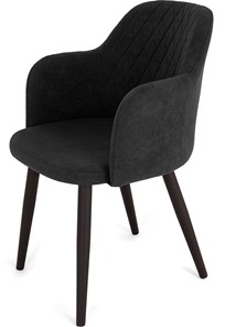 Обеденный стул Эспрессо-1, ноги черные круглые XXL (R38)/велюр T190 Горький шоколад в Астрахани