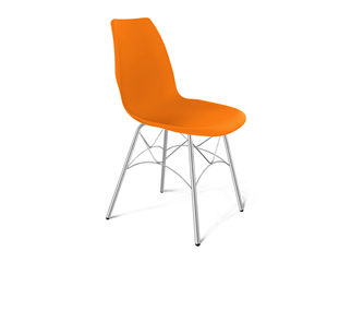 Кухонный стул SHT-ST29/S107 (оранжевый ral2003/хром лак) в Астрахани