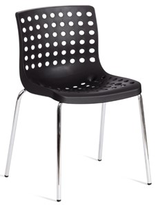 Обеденный стул SKALBERG (mod. C-084-A) 46х56х79 Black (черный) / Chrome (хром) арт.19258 в Астрахани