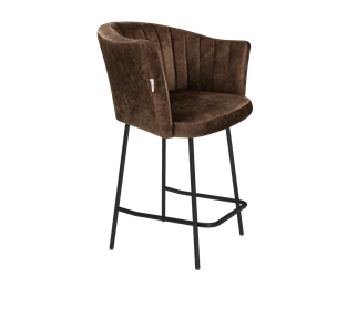 Полубарный стул SHT-ST42-1 / SHT-S29P-1 (кофейный трюфель/черный муар) в Астрахани