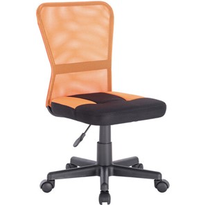 Кресло компьютерное Brabix Smart MG-313 (без подлокотников, комбинированное, черное/оранжевое) 531844 в Астрахани
