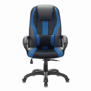 Компьютерное кресло Brabix Premium Rapid GM-102 (экокожа/ткань, черное/синее) 532106 в Астрахани
