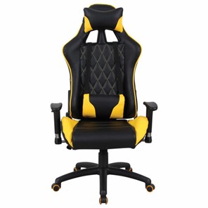 Компьютерное кресло Brabix GT Master GM-110 (две подушки, экокожа, черное/желтое) 531927 в Астрахани