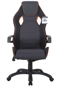 Офисное кресло Brabix Techno Pro GM-003 (ткань, черное/серое, вставки оранжевые) в Астрахани
