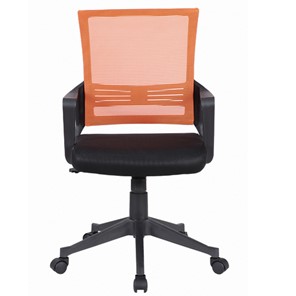 Компьютерное кресло Brabix Balance MG-320 (с подлокотниками, комбинированное черное/оранжевое) 531832 в Астрахани