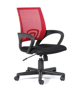 Офисное кресло CHAIRMAN 696 black Сетчатый акрил DW69 красный в Астрахани