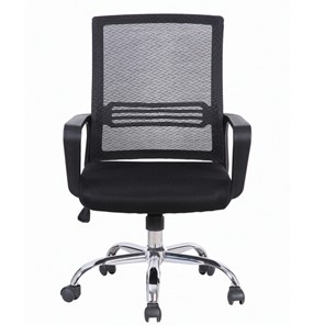 Офисное кресло Brabix Daily MG-317 (с подлокотниками, хром, черное) 531833 в Астрахани