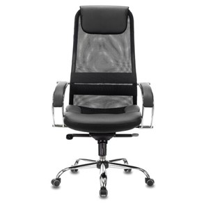 Офисное кресло Brabix Premium Stalker EX-609 PRO (хром, мультиблок, ткань-сетка/экокожа, черное) 532416 в Астрахани