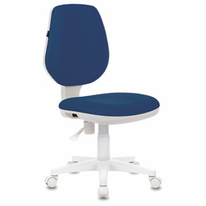 Офисное кресло Brabix Fancy MG-201W (без подлокотников, пластик белый, синие) 532413 в Астрахани
