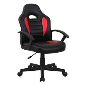 Кресло офисное BRABIX "Spark GM-201", экокожа, черное/красное, 532503 в Астрахани