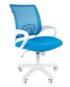 Офисное кресло CHAIRMAN 696 white, tw12-tw04 голубой в Астрахани