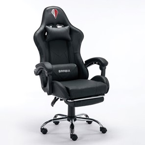 Офисное кресло Brabix RABIX "Dexter GM-135", подножка, две подушки, экокожа, черное, 532800 в Астрахани