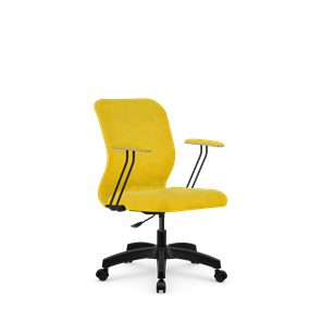 Кресло компьютерное SU-Mr-4/подл.079/осн.005 желтый в Астрахани