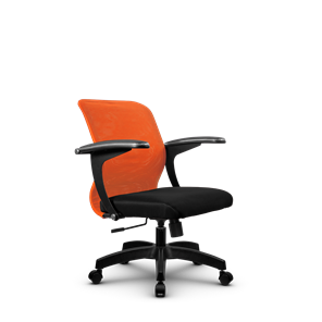 Кресло офисное SU-M-4/подл.160/осн.001, Оранжевый/Черный в Астрахани