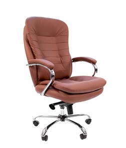 Компьютерное кресло CHAIRMAN 795 экокожа, цвет коричневый в Астрахани