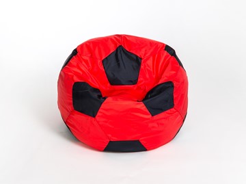Кресло-мешок Мяч большой, красно-черный в Астрахани