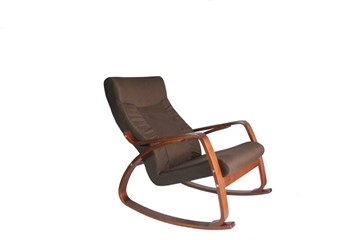 Кресло-качалка Женева, ткань шоколад в Астрахани