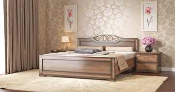 Полутороспальная кровать СВ-Стиль Жасмин 140*200 с основанием в Астрахани