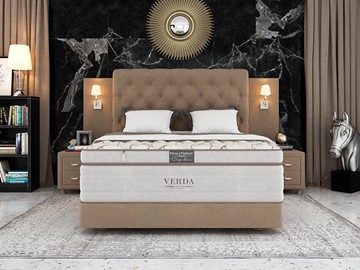 Двуспальная кровать Орматек Alliance/Podium M 160х200, Флок (Велсофт Какао) в Астрахани