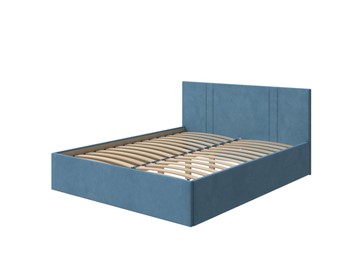 Спальная кровать Helix Plus 180х200, Велюр (Monopoly Прованский синий (792)) в Астрахани