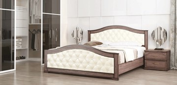 Кровать 2-спальная СВ-Стиль Стиль 1, 160х190, кожзам, с основанием в Астрахани