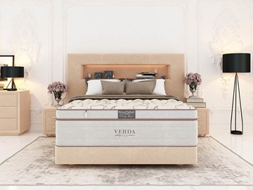 Кровать спальная Smart Compact/Podium M 160х200, Флок (Велсофт Бежевый) в Астрахани