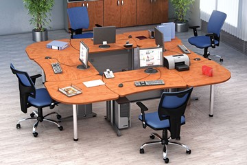 Комплект офисной мебели Boston для 4 сотрудников в Астрахани
