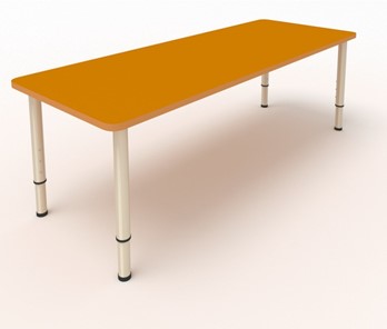 Детский стол 2-местный  (по одну сторону столешн.) СДО-2 (0-3) оранжевый в Астрахани