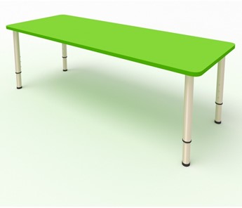 Детский стол 2-местный  (по одну сторону столешн.) СДО-2 (0-3) зеленый в Астрахани