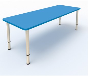 Детский стол 2-местный  (по одну сторону столешн.) СДО-3 (0-3) синий в Астрахани