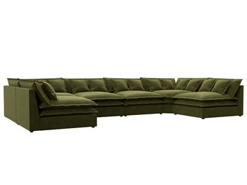 П-образный диван Лига-040, Зеленый (микровельвет) в Астрахани