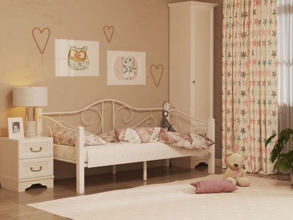 Детская кровать Гарда 7, 90х200, белая в Астрахани - изображение