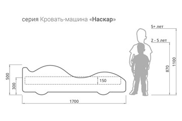 Кровать-машина в детскую Porsche в Астрахани - предосмотр 3