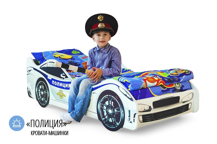 Детская кровать-машина Полиция в Астрахани - изображение 1