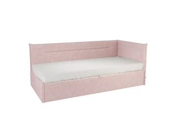 Кроватка 0.9 Альба (Тахта), нежно-розовый (велюр) в Астрахани
