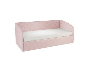 Кровать в детскую 0.9 Бест (Софа), нежно-розовый (велюр) в Астрахани