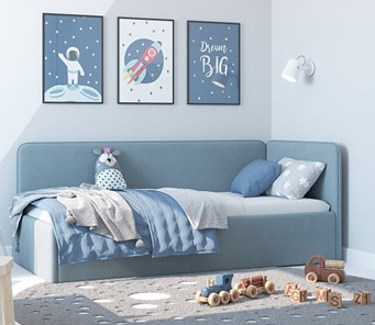 Кровать детская Leonardo голубой 160х70 в Астрахани - предосмотр 4
